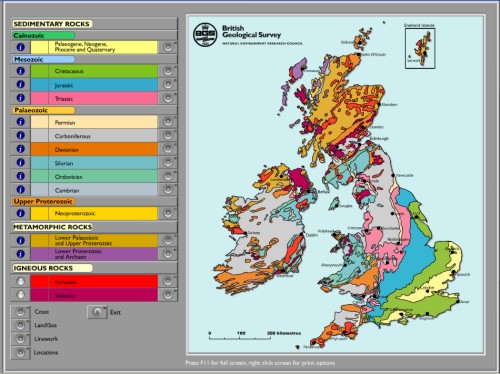 Rock Type Map Uk An Interactive Map Of Uk Geology | Highly Allochthonous