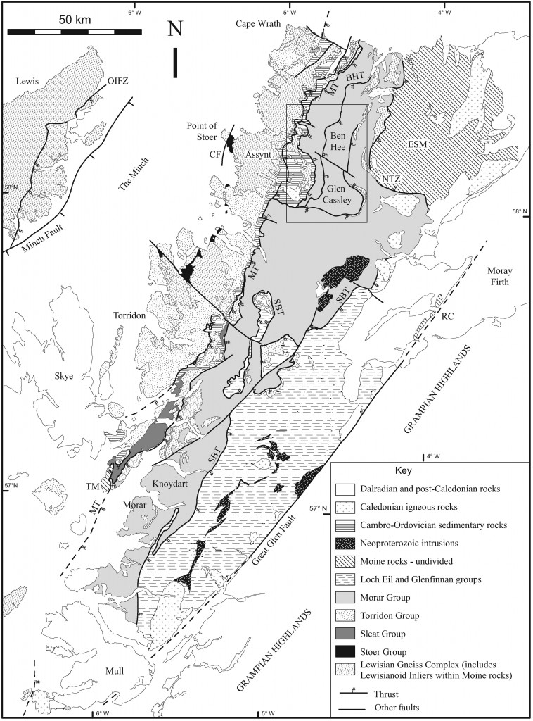 NW Scotland geology map