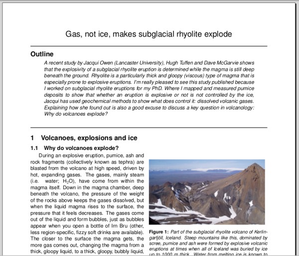 Grant applications are hard work (includes LaTeX template) Volcan01010