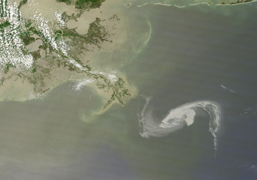 Gulf of Mexico oil slick, April 29