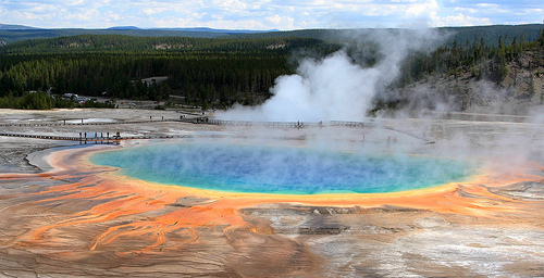 Grand Prismatic Spring at Yellowstone National Park. Photo by Alaskan Dude on Flickr.