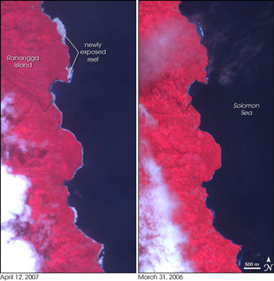 uplifted Solomon reefs from space - click for large version