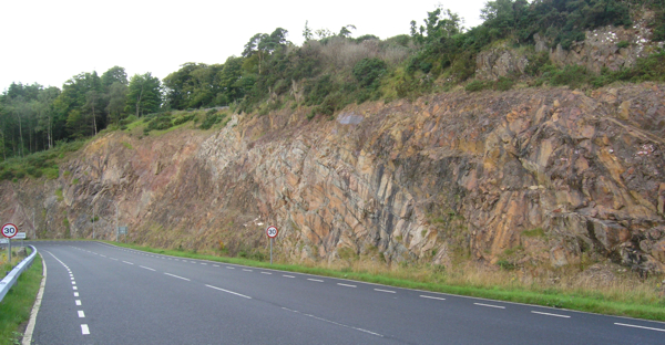 Port Askaig Formation roadcut