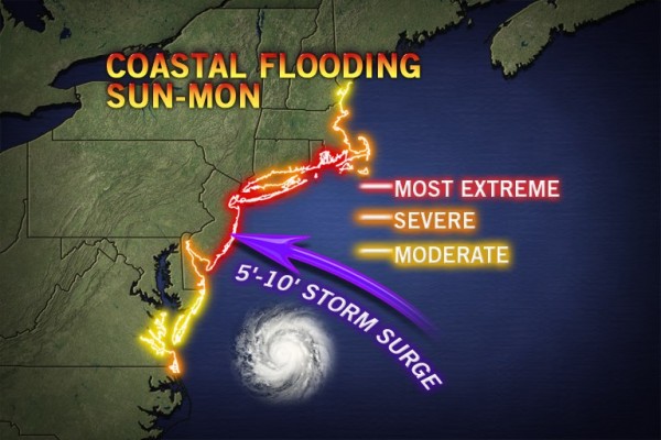 5-10 storm surge predicted by Accuweather