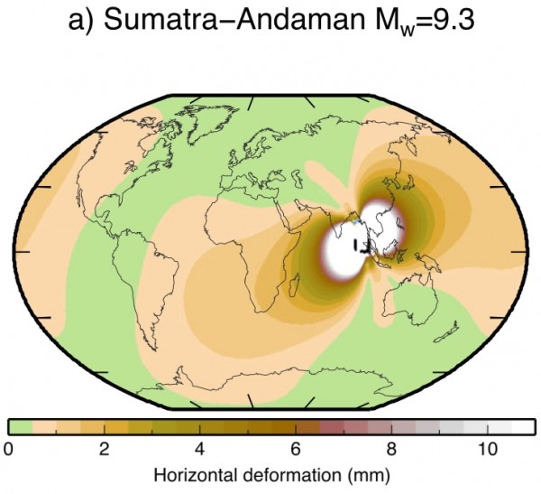 global coseismic deformation due to the Boxing Day 2004 earthquake