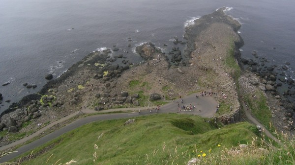 The Giant's Causeway from above.  Photo: Chris Rowan, 2013