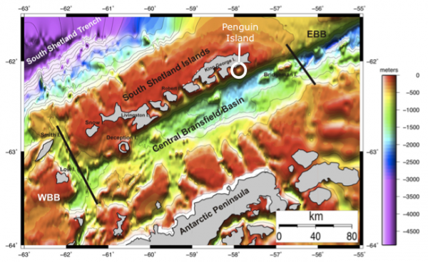 Bathymetry of the Bransfield Rift