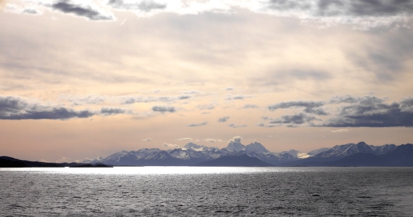Looking west along the Beagle Channel