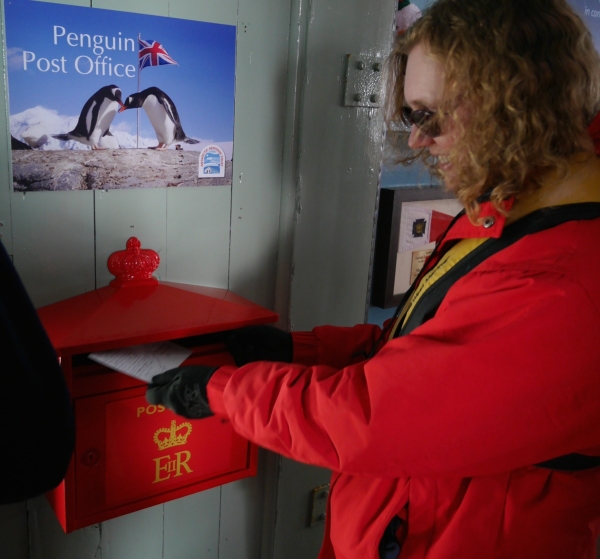 One popular facility at Port Lockroy is the world's most southerly branch of the Royal Mail. 