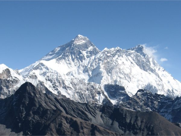 Mount Everest viewed from the southeast.