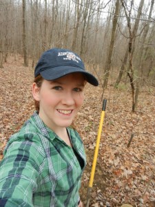 Caytie's work focuses on the soils and geomorphology of abandoned surface mines in Cuyahoga Valley National Park.