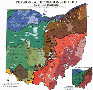 Physiographic Map of Ohio