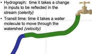 I like to think about water from the hose when I'm mentally separating velocity and celerity.