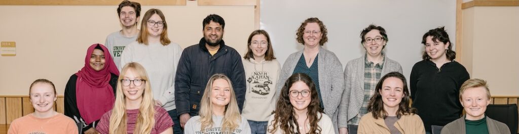 Members of the watershed lab in April 2025